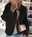 Women's Cardigan Knitted Solid Color Basic Casual Chunky Long Sleeve Loose Sweater Cardigans Hooded Open Front Fall Winter Wine Dusty Rose Gray