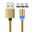 2023 magnetic USB cable LED magnetic charging cable suitable for iPhone micro USB C type fast charging magnet charger mobile phone cable