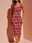 Women's Valentine Dress Bodycon Slip Dress Floral Midi Dress Sleeveless Square Neck Print Regular Fit Vacation Daily Stylish Casual Red Summer Spring