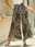 Women's Wide Leg Baggy Pants Elegant Frenchy High Waist Paperbag Waist Tulip Hem Daily Black Summer Spring Regular Fit