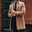 Men's Winter Coat Overcoat Trench Coat Outdoor Business Fall Winter Polyester Warm Outerwear Clothing Apparel Streetwear Casual Solid Color Quilted Notch lapel collar Single Breasted