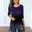 Women's T Shirt Tunic Basic Color Gradient Long Tops Long Sleeve Round Neck Print Flowing tunic Regular Fit Casual Weekend Pink Blue Purple Green Light Blue Fall & Winter