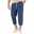 Men's Cropped Pants Beach Pants Casual Pants Pocket Drawstring Elastic Waist Plain Comfort Ankle-Length Sports Outdoor Daily Fashion Casual Black White Micro-elastic