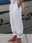 Women's Casual Pants White High Waist Lace Trim Breathable Loose Fit Straight Leg Fashion Bottoms Lightweight Summer Spring Elegant Comfortable