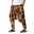 Men's Summer Pants Baggy Pants Beach Pants Harem Pants Boho Pants Drawstring Elastic Waist Drop Crotch Print Comfort Breathable Casual Daily Beach Hippie Yoga Black and Green Black / Red Micro-elastic