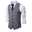 Men's Vest Waistcoat Wedding Daily Wear Going out Festival Business Basic Fall & Winter Pocket Polyester Breathable Soft Comfortable Plaid Single Breasted V Neck Regular Fit Camel ash-colored Dark