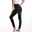 Women's Tights Pants Trousers Faux Denim High Waist Full Length Black