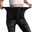 Women's Tights Pants Trousers Faux Denim High Waist Full Length Black