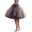 Women's Skirt Swing Tutu Knee-length Skirts Layered Tulle Solid Colored Carnival Performance Spring & Summer Organza Basic White Yellow Fuchsia Gold