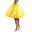 Women's Skirt Swing Tutu Knee-length Skirts Layered Tulle Solid Colored Carnival Performance Spring & Summer Organza Basic White Yellow Fuchsia Gold