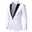 Men's Blazer Party Cocktail Party Formal Evening Charm Spring Fall Polyester Color Block Single Breasted One-button Blazer Black White