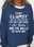 Women's Oversized Sweatshirt Pullover Text Daily Sports Print Monograms Black Blue Khaki Active Streetwear Loose Fit Round Neck Long Sleeve Without Lining Micro-elastic Fall & Winter