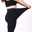 Women's Fleece Pants Tights Full Length Black