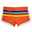 Men's Swimwear Swim Trunks Swim Brief Print Stripe Antibacterial Leak Proof Beach Swimming Pool Fashion Simple Blue Orange Micro-elastic