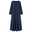 Women‘s Plus Size Curve Casual Dress Pure Color V Neck Long Sleeve Winter Fall Basic Casual Maxi long Dress Daily Vacation Dress