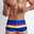 Men's Swimwear Swim Trunks Swim Brief Print Stripe Antibacterial Leak Proof Beach Swimming Pool Fashion Simple Blue Orange Micro-elastic