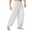 Men's Summer Pants Baggy Beach Pants Harem Pants Boho Pants Elastic Waist Flowy Solid Color Comfort Breathable Casual Daily Beach Hippie Yoga Black White Micro-elastic