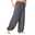 Men's Summer Pants Baggy Beach Pants Harem Pants Boho Pants Elastic Waist Flowy Solid Color Comfort Breathable Casual Daily Beach Hippie Yoga Black White Micro-elastic