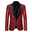 Men's Blazer Cocktail Party Bar Shining Outdoor Pocket Sequin Fall Winter Plain Stylish Warm Ups Shawl Collar Black Silvery Wine Royal Blue Gold Jacket