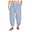 Men's Linen Pants Summer Pants Baggy Harem Pants Boho Pants Elastic Waist Solid Color Comfort Breathable Casual Daily Beach Linen / Cotton Blend Hippie Yoga Black White Micro-elastic