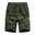 Men's Cargo Shorts Summer Shorts Drawstring Elastic Waist Multi Pocket Plain Comfort Wearable Casual Daily Holiday Cotton Blend Sports Fashion ArmyGreen Black