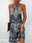 Women's Floral Tribal Print Halter Neck Mini Dress Ethnic Daily Sleeveless Summer Spring