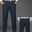 Men's Dress Pants Trousers Slacks Suit Pants Pocket Plain Comfort Breathable Ankle-Length Wedding Office Business Chic & Modern Classic Black Deep Blue High Waist Micro-elastic