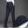 Men's Dress Pants Trousers Slacks Suit Pants Pocket Plain Comfort Breathable Ankle-Length Wedding Office Business Chic & Modern Classic Black Deep Blue High Waist Micro-elastic