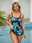 Women's Plus Size Swimwear Tankini 2 Piece Swim Dress Swimsuit 2 Piece Floral Strap Summer Bathing Suits