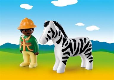 Playmobil 1.2.3 Boy With Zebra 9257