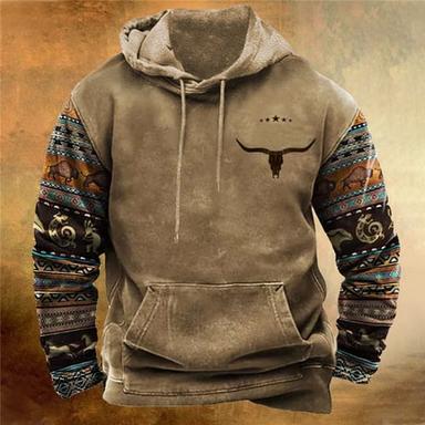 Men's Animal Bohemian Style Hoodie Hoodies Sweatshirt Pullover Hoodie Sweatshirt Long Sleeve Hooded Sweatshirt Hooded Streetwear 3D Print Daily Sports White & Green Black Print Spring &  Fall Designer
