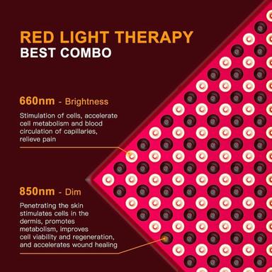 45W Physiotherapy Lamp Therapy Lamp with Table Stand Bracket Red Light Led Timed Panel Infrared Phototherapy Lamp for Home Self Use (Floor Stand Bracket Excluded)