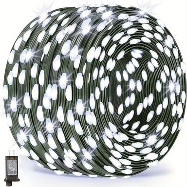 100m Outdoor Waterproof LED Light Strips String Lights Christmas String Lights 1000 LEDs 329FT White Creative String Lights Holiday Lights Party Holiday Wedding 29V