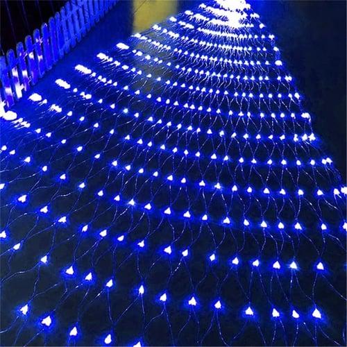 Elegant Wedding Reception Party 1.5*1.5M 3*2m LED String Christmas Net Lights Garland Mesh Fairy Landscape Light Street Wedding Xmas Decoration Lamp
