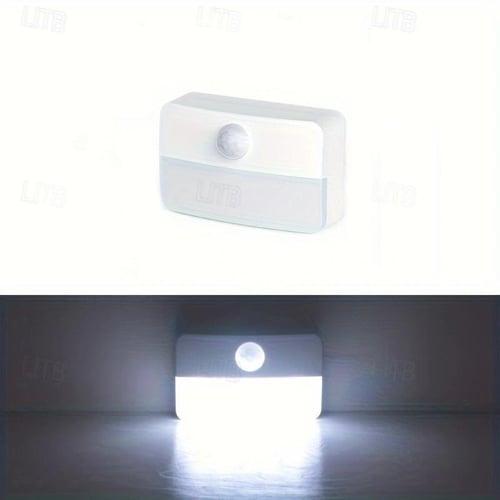 LED Motion Sensor Night Light, Indoor LED Night Read Light Battery Operated Night Light Motion Sensor Light Indoor for Bedroom, Kitchen, Stairs, Hallway, Office