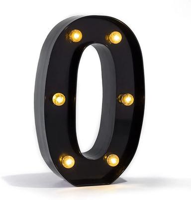 LED Letters Lights 26 Alphabet & Arabic Battery Operated Black Decorative Marquee Lamps for Events Wedding Party Birthday Home Bar(Cool Black) Newly Design