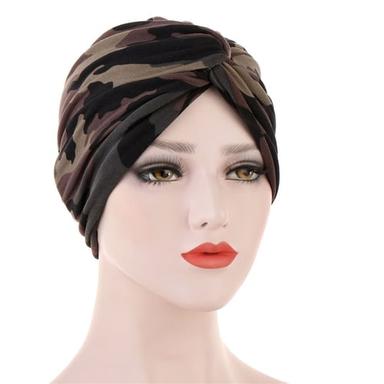 Women Muslim Daily Turban Folding Cross Knotted Hair Scarf Elastic Head Wrap Headwear Bandanas Lady Hair Hats Beanie Hair Loss Accessories