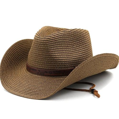 Women's Cowboy Hats Retro Carving Band Western Hats
