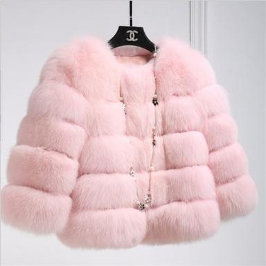 Women's Faux Fur Coat Active Elegant Comfortable Street Style Faux Fur Trim Outdoor Daily Wear Vacation Going out Faux Fur Short Coat Winter Fall Purple Pink Fuchsia Open Front Collarless Regular Fit