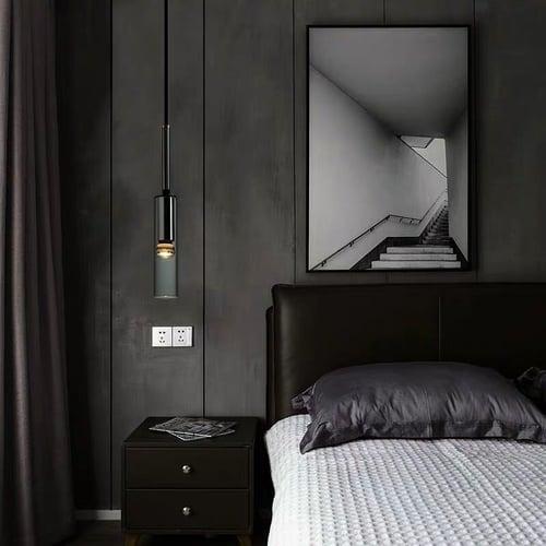 7cm LED Pendant Light Nordic Design Long Tube Mid Century Adjustable Hanging Lighting Kitchen Island Pendant Light for Dining Living Room Bedroom  220-240V