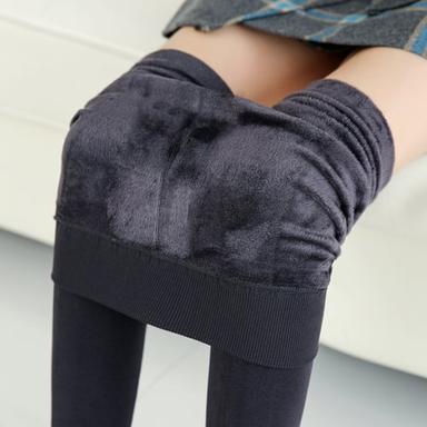 Women's Fleece Pants Tights Leggings Fashion Full Length Solid Colored Tummy Control Butt Lift Comfort Stretchy Casual Daily Black Wine Navy Blue Brown
