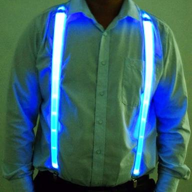 Light Up Men's Led Suspenders Bow Tie Perfect For Music Suspenders Illuminated Led Festival Costume Party