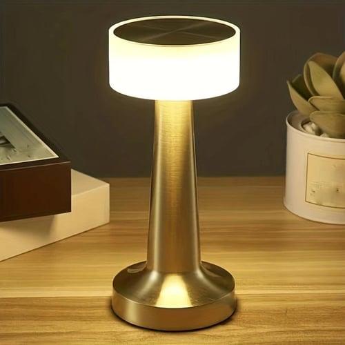 Portable Rechargeable LED Table Lamp with Touch Sensor Dimming Perfect for Bedroom, Living Room Office, College Dorm Bar Party Dinner and Restaurant Decor