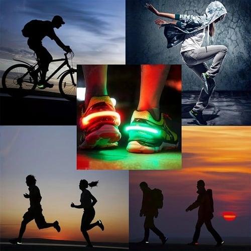 Outdoor Luminous LED Warning Light Clip Flashing Shoe Clip Light For Night Running Riding Bicyle Jogging Safety Light Lamp