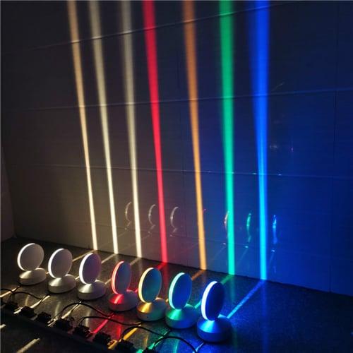 LED Window Sill Light Colorful Remote Corridor Light 360 Degree Ray Door Frame Line Wall Lamps for Hotel Aisle Bar Family 110-240V