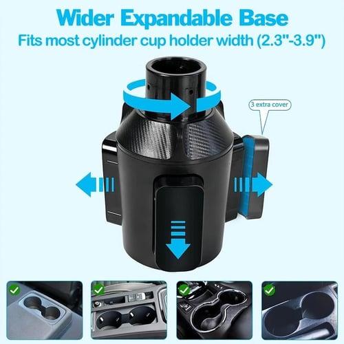Car Cup Holder Tablet Phone Mount With Heavy Duty Cupholder Base Adjustable Tablet Phone Holder For Car/Truck Compatible With 4-13inch Tablets All Cellphones
