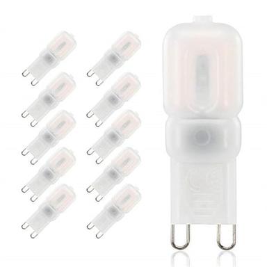 10pcs Dimmable Super Bright G9 LED Light Bulb 3W 220V 2835 Lamp Cold White/Warm White Constant Power Light LED Lighting G9 Bulbs