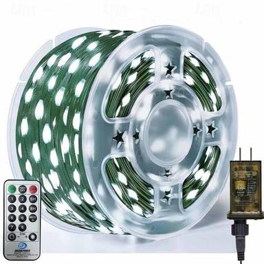 100M 1000 LEDs Christmas String Lights, Waterproof Leather Wire Light String with Remote Control, Low Voltage, Perfect for Christmas Outdoor & Indoor Decoration