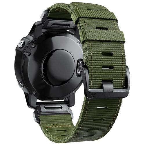 Watch Band for Garmin Fenix 7 7X 6 6X Forerunner 955 945 935 Instinct 2X Solar Epix Approach S62 S60 Marq Descent G1 Quatix 7 Nylon Replacement  Strap Quick Fit 22 26mm Military Protective Wristband