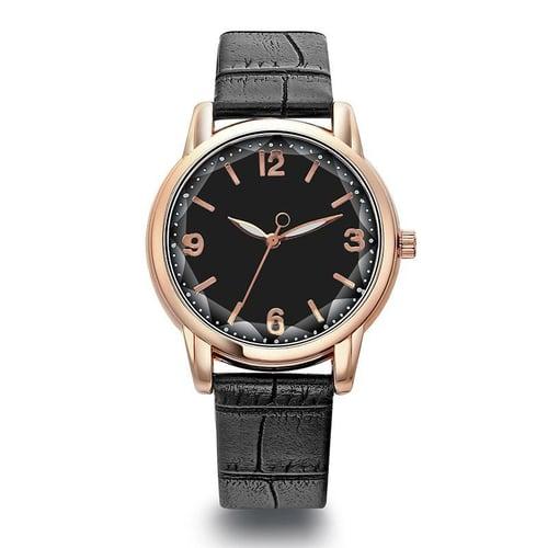 Simple Quartz Women's Watch Leather Strap Luxury Women's Watch Creative Student Watch Female Clock